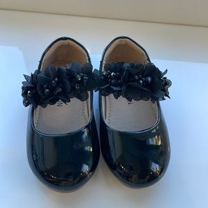 Thee Bron Patent Black Mary Jane Ballet Shoes